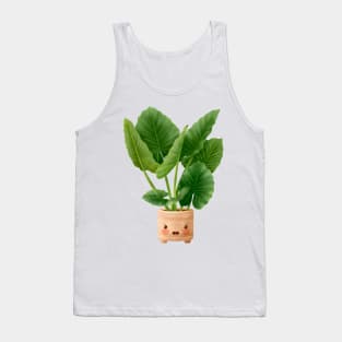 Hand painted digital illustration of potted house plant Tank Top